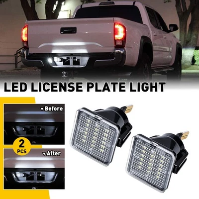 2X LÁMPARA LED MATRÍCULA LUCES BLANCAS 2016-2021 PARA TOYOTA TACOMA 14-21 TUNDRA Foto 1 de 4