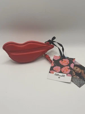 Bolsa de moedas DVF Red Lips - Nova - Imagem 1 de 4