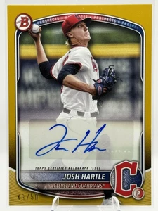 2025 Bowman #BPA-JH Josh Hartle Prospects Autographs Gold #/50 - Picture 1 of 2