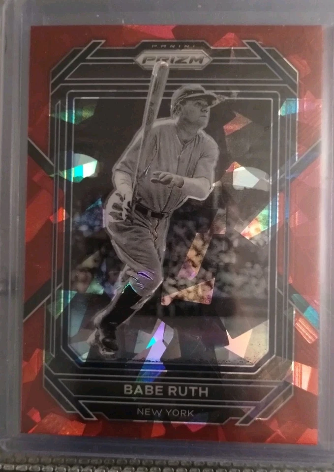 Prizm Babe Ruth SSP 2023 rojo hielo agrietado Prizm viene con "nuevo One-Touch" como nuevo🔥 Foto 1 de 1
