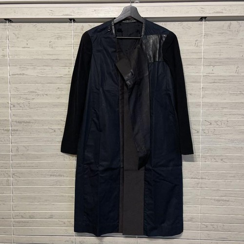 Cappotto lungo Rick Owens dettagli pelle taglia 44