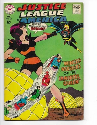 Justice League Of America 60 1968 DC Comics VG/F 5.0 Early Batgirl Green Arrow - Image 1 of 2