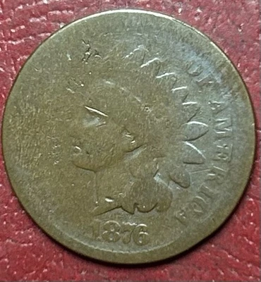 1876 Indian Head Cent. Free Shipping - Image 1 of 2