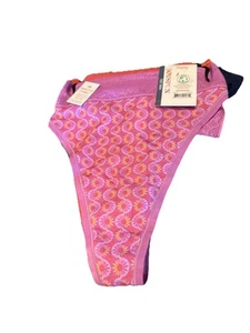 3 Pack Joyspun Seamless Thong XXXL(22) Lilac Geo/coral/Navy NWT - Picture 1 of 4