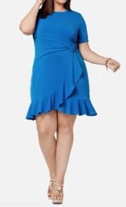 Michael Michael Kors Twist-Waist Kleid in strahlendem Blau Gr. 1X Corpcore Freizeit - Bild 1 von 17