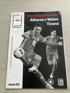 2018 ALBANIA V WALES INTERNATIONAL FRIENDLY FSF CYMRU FANS SUPPORTER GUIDE - Picture 1 of 6