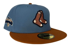 New Era MLB Boston Red Sox Copper Team Logo 59FIFTY Fitted Hat, Cap, New - Picture 1 of 13