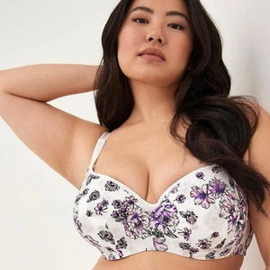 New Torrid 44DD 360 Back Smoothing Full Coverage Balconette Underwire Lined Bra - Picture 1 of 3