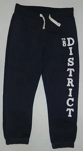 GIRL'S L.O.G.G. BY H&M BLUE SWEATPANTS JOGGERS COTTON POLYESTER BLEND SZ 4-5 YRS - Picture 1 of 3