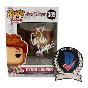 CYNDI LAUPER SIGNED AUTOGRAPH FUNKO POP 309 BECKETT BAS - Picture 1 of 2