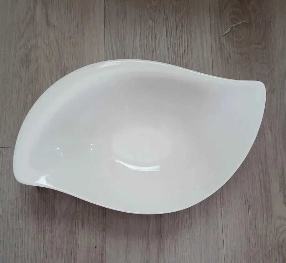 Villeroy and Boch Nuevo Cottage Especial 14 en Cuenco, Plato Elíptico Blanco para Servir Foto 1 de 4