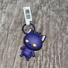 figural purple cat keychain 