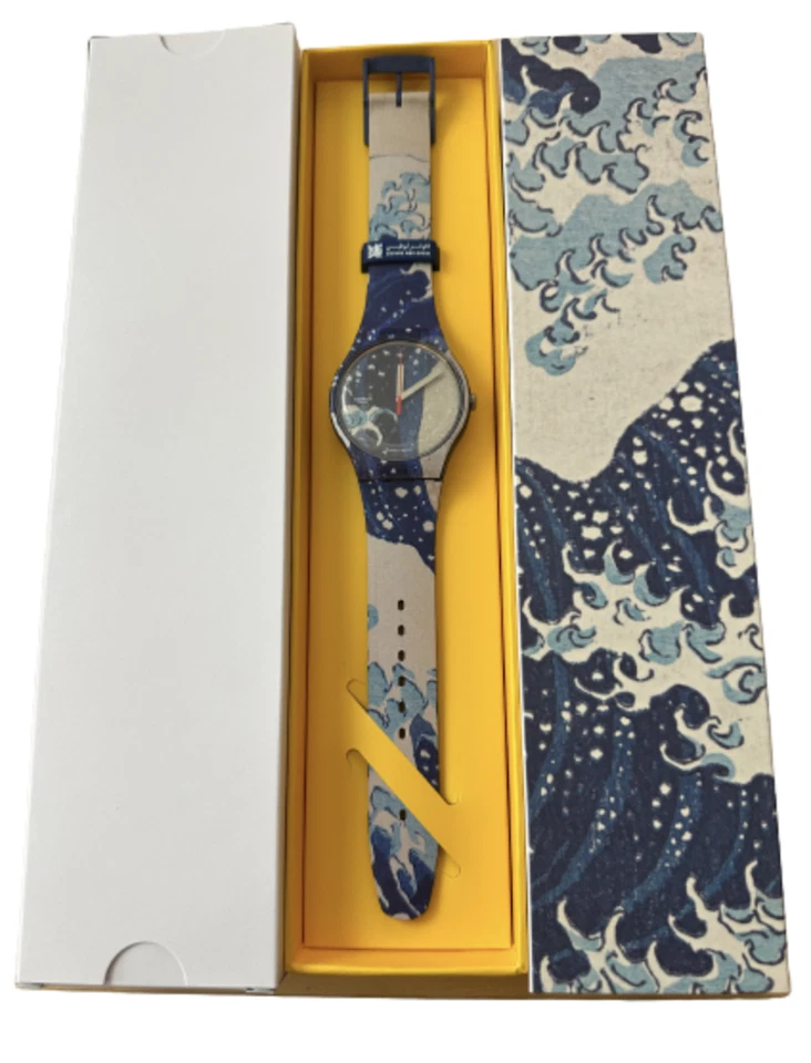 Swatch Art Jouney 2023 LE FILS DE BY RENE MAGRITTE Watch SUOZ350