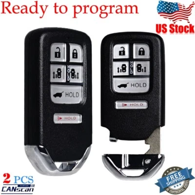 2 para Honda Odyssey 2014~2017 entrada sem chave Smart Prox controle remoto chaveiro KR5V1X 6B - Imagem 1 de 4