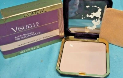 L'Oreal VISUELLE Softly Refining Pressed Powder Setting LIGHT MEDIUM 0.4oz BOXED - Image 1 of 4