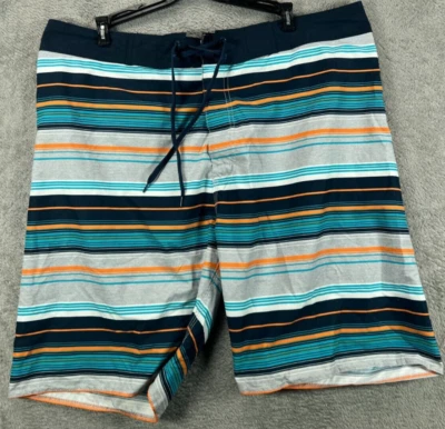 Pantalones Cortos de Natación Old Navy Para Hombres XL Baúl Azul Marino Rayas Sin Forro 9 Entrepiernas Foto 1 de 4