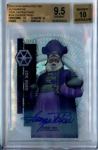 Star Wars High Tek 2015 BGS 9.5 10 auto george takei tidal refractors card 4202 - Picture 1 of 5
