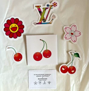 ①Louis Vuitton X Takashi Murakami 20th Anniversary - 6 Stickers Cherry Blossom - Bild 1 von 3