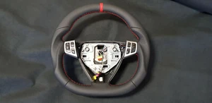 Steering Wheel Saab 9-3 9-5 Aero Leather Flat Bottom since 2006  Extra Thick - Bild 1 von 3
