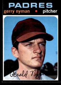 1971 Topps Baseball #656 Gerry Nyman EX/MT