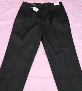 HENRY SEGAL SCHWARZE HERRENHOSE GRÖSSE - W42 X L36 - UNGESÄUMT. Etikett Nr. Z40 - Bild 1 von 5
