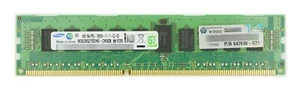 HP Samsung RAM 4GB DDR3-1600MHz DIMM 240-PIN ECC REG M393B5270DH0-CK0 647648-571 - Picture 1 of 2