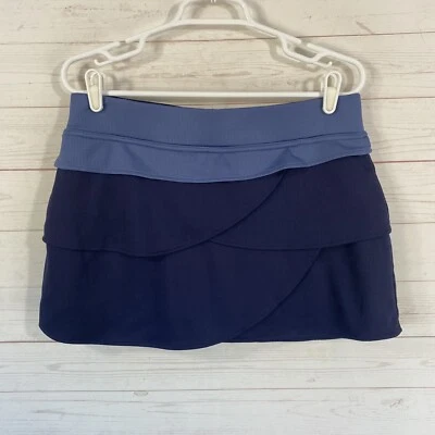 Bolle 女式分层/分层拉高尔夫网球裙裤大号蓝色 32x14 — 第 1/4 张图片