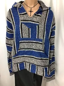 Frank Textiles Baja Felpa con Cappuccio Uomo Grande Multicolore Pullover Giacca ESY250320/EOB3 - Foto 1 di 6