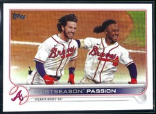 2022 Topps #342 Postseason Passion Atlanta Braves Checklist