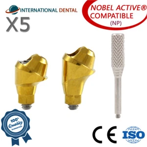 5 Angulated Multi Unit 1.6mm 30° Adapter Head N0bel Bi0care Active Hex NP Dental - Picture 1 of 4