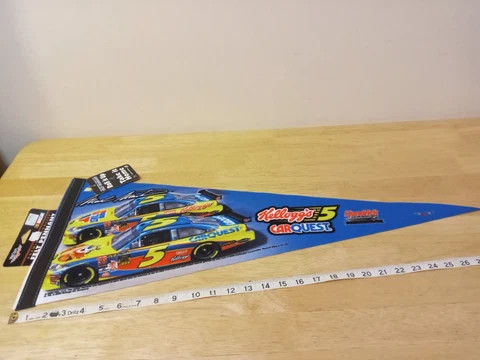 Vintage 2000 Mark Martin NASCAR Hendrick Motorsports Felt Pennant Flag #5 Car Cover