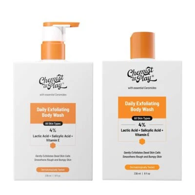 Chemist At Play 1 % Salicylsäure Peeling Duschgel 236 ml 2er Pack gratis sh - Bild 1 von 3