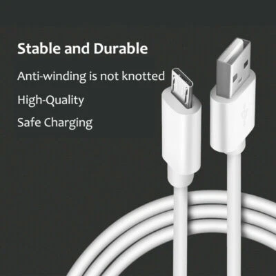 Micro USB Fast Charger Data Sync Cable Cord For Samsung Galaxy A3 A5 J3 S5 S6 S7 - Image 1 of 4