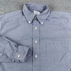 VINTAGE Brooks Brothers Shirt Mens 16 3 Gray Relaxed Fit Made in USA Casual - Picture 1 of 9