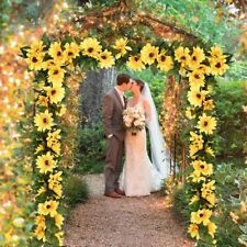 2x Artificial Sunflower Vines Garland Flowers for Wedding Party House Decor 7FT