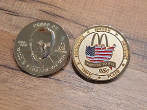 Mcdonalds Coin Medallion 50th QSC Employee Promo Ray Kroc *** Rare Limited *** 1 - Picture 1 of 4