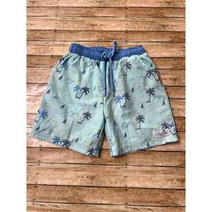 Love and Grow Blue Palm Swim Trunks 6Y - Picture 1 of 3