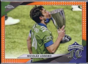 2021 Topps Chrome MLS Nicolas Lodeiro Orange /25 Celebration FC CFC-11 - Picture 1 of 2