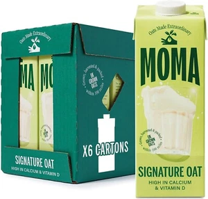 MOMA - Signature Oat Drink - 1L x 6 • 100% Plant-Based & Vegan • Made with - Picture 1 of 6