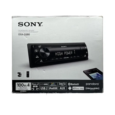 Sony DSX-GS80 Bluetooth estéreo para carro – para peças/reparo – moldura rachada - Imagem 1 de 4
