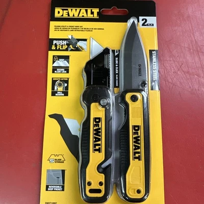 NUEVO Juego de navajas de bolsillo y utilitarias plegables Dewalt DWHT10997 Foto 1 de 3