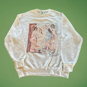 Vintage Picasso Crew Neck Sweatshirt Rare Large Les Demoiselles D’Avignon - Picture 1 of 8