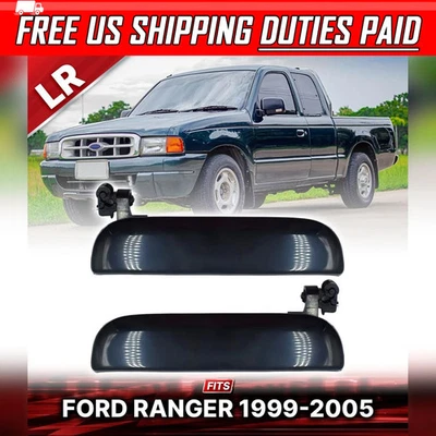 Manija de puerta exterior exterior negra LR FIT Ford Ranger Mazda B2300 B2500 1999-2005 Foto 1 de 4