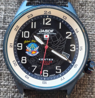 Reloj para hombre Kentex JASDF Solar Blue Impulse Japón S715M funcionando bien Foto 1 de 4