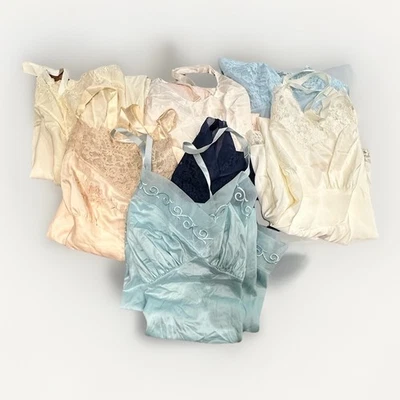 Vintage 50’s 60’s Nightgown Women’s Nylon LOT (7 Pieces) USA Vanity Fair Sears S - Image 1 of 4