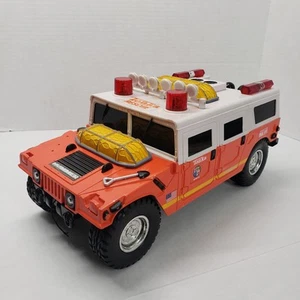 Vintage 2000 Tonka Hasbro Fire Department Rescue Hummer Toy Truck Working Sounds - Picture 1 of 24