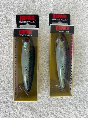 Lote de "2" SEÑUELO RAPALA SSW-11 HS SKITTER WALK TOPWATER EN TRUCHA MOTEADA Nuevo Foto 1 de 4