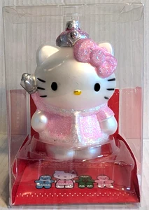 Kurt Adler 2014 Hello Kitty Blown Glass Ornament Pink Princess 5" - New - Picture 1 of 4