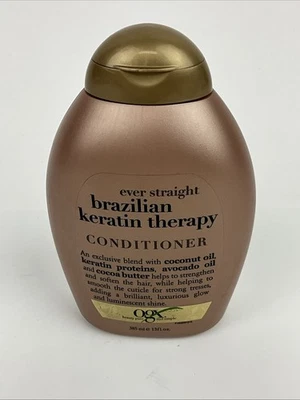 OGX Ever Straightening + Brazilian Keratin Therapy Hair-Smoothing Conditioner - Image 1 of 3