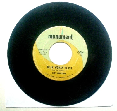 ROY ORBISON-BLUE BAYOU/MEAN WOMAN BLUES-MONUMENT-1963-VG+/EXC  DOUBLE SIDED HIT! - Image 1 of 2